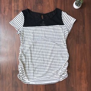 Motherhood Maternity striped tee